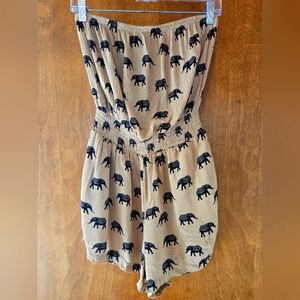 FOREVER 21 Elephant romper size S